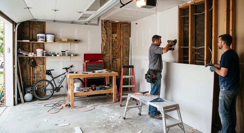 Garage Wallboard Installation in Olathe, KS